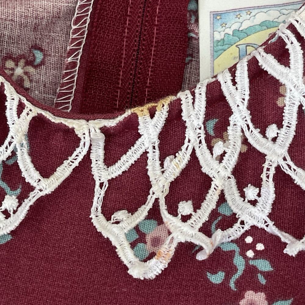 Vintage Daisy Kingdom Rose Bouquet Border Print Dress Size 3T - Picture 8 of 8